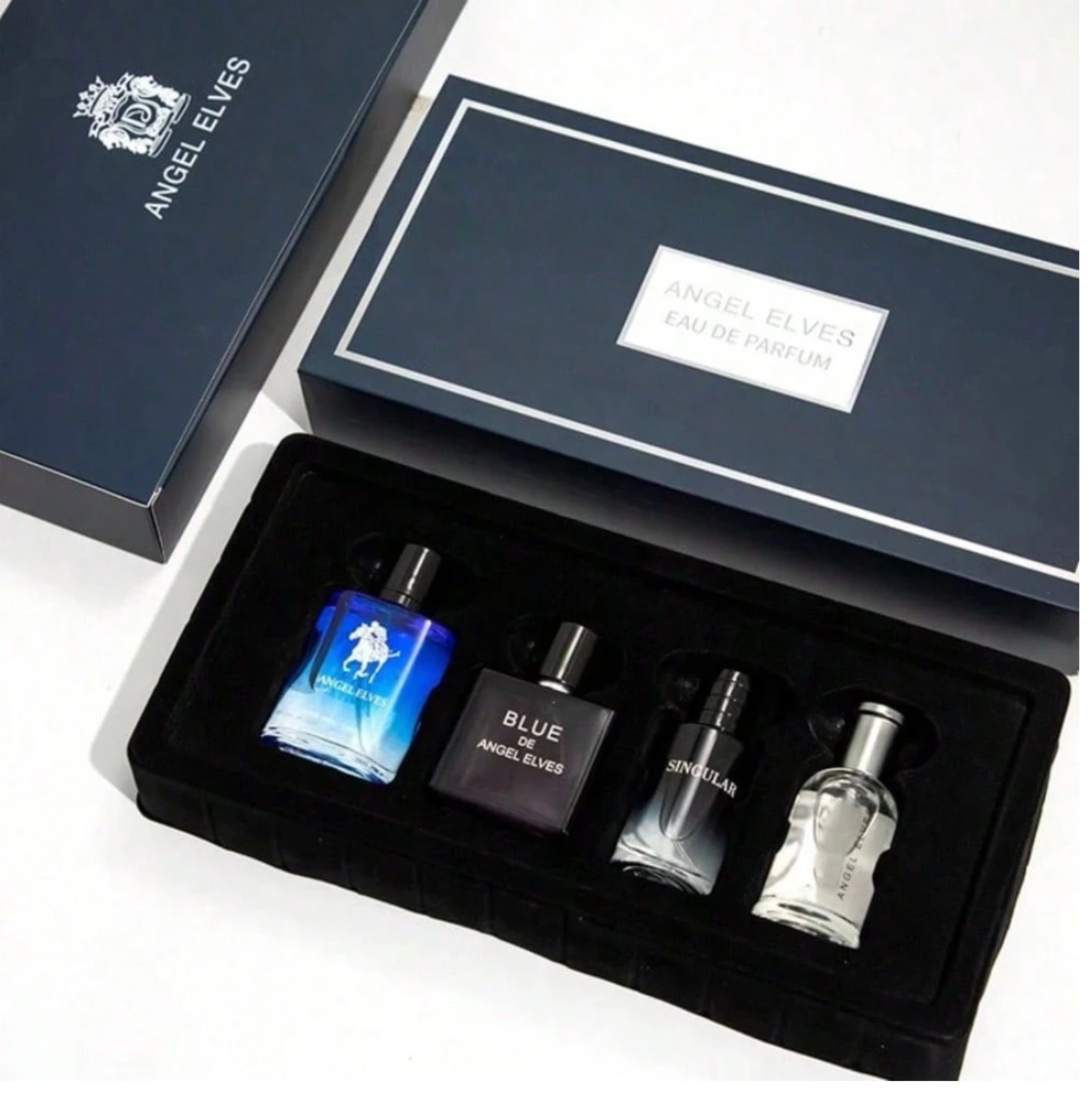 Unisex Perfume Gift Set - Fresh Lemon Scent (1.01 Oz), Featuring 4 Mini Fragrance Samples With Floral And Woody Notes; Long-Lasting Scent.