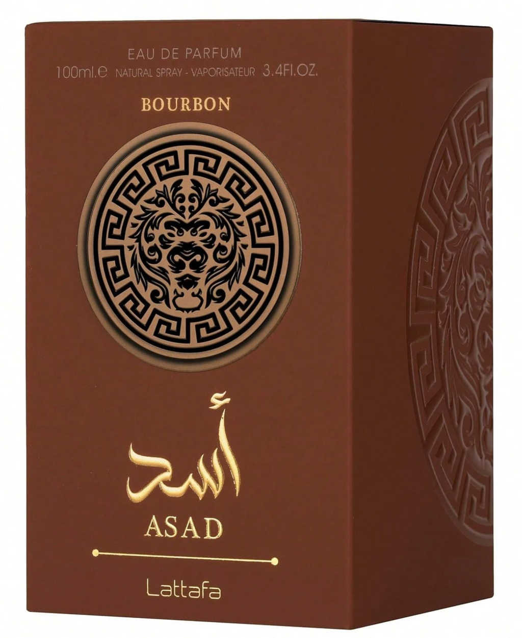Lattafa Asad Bourbon Eau De Parfum 3.4 Oz / 100 Ml